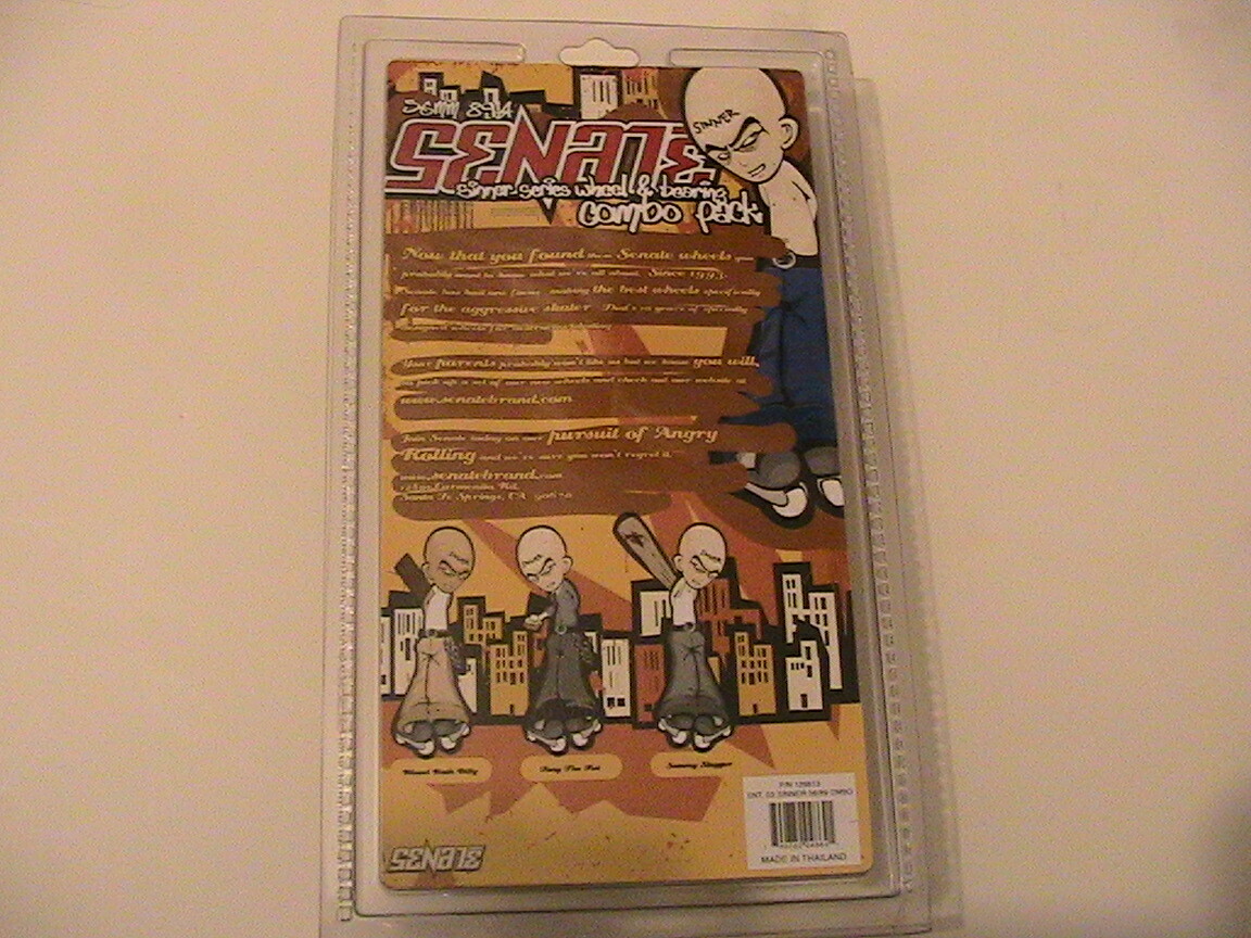 Senate 8 Aggressive Wheels 16 ABEC 5 Bearings 56mm 89A Sinner AIS Inline Skating