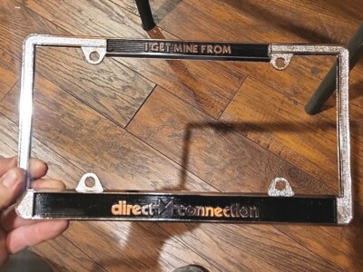DIRECT CONNECTION MOPAR LICENSE PLATE FRAME NEVER USED NEW OLD STOCK