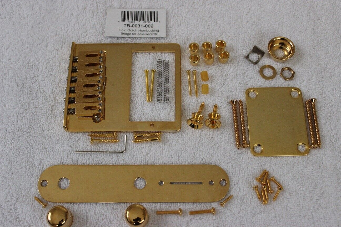 Fender/Gotoh Humbucker Telecaster Gold Hardware Set Modern Fender/Gotoh Humbucker Telecaster Gold Hardware Set Modern
