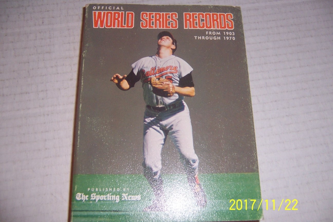 1970 Sporting News WORLD SERIES Records 1903-1970 BROOKS ROBINSON 384 pages | eBay1296 x 864