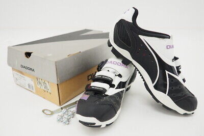NEW! Diadora X-Trail Women's EU 37/US 6 Clipless MTB Shoes Black/Purple