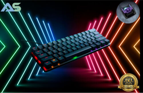 Razer Huntsman Mini Gaming Keyboard Purple Clicky Optical Sw