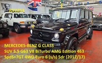 Mercedes-Benz G Class 5.5 G63 V8 BiTurbo AMG Edition 463 SUV 5dr Petrol SpdS+7GT