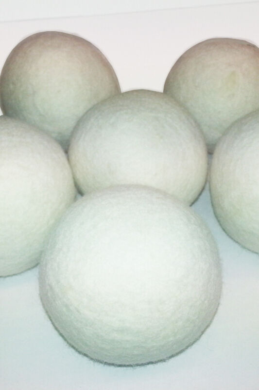6-Pack - Natural Wool Dryer Balls | A Fabric Softener Alternative