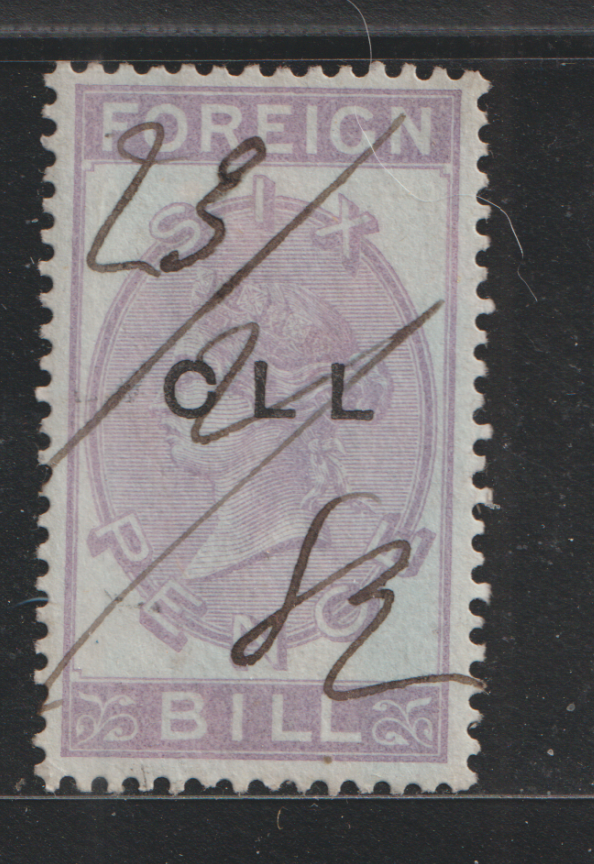 GB 1800's Foreign Bill Revenue Pen Cancel  bbu102
