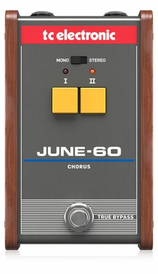 Nostalgisches komplett analoges Chorus-Pedal von TC Electronic mit 2 Schaltern