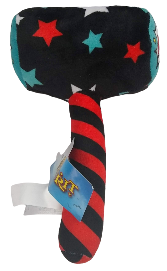 Halloween Plush Hammer Pow Comic Font Soft Stars Stripes Colorful Pop Art Toy 3+