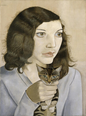 Lucian Freud : Girl with a Kitten : 1947 : Archival Quality Art Print