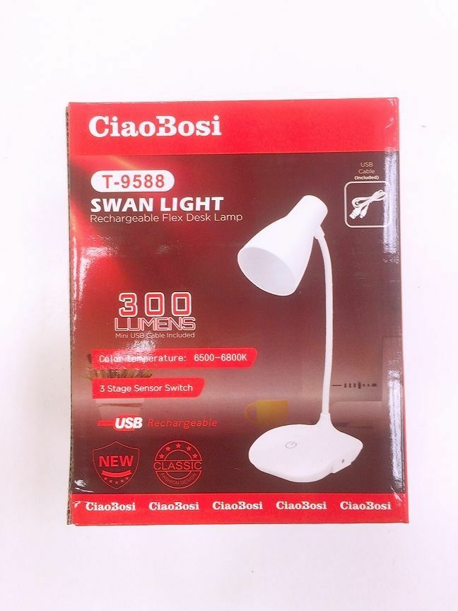 Lampada Da Tavolo Scrivania Touch Luce Led 300 Lumens Usb T-9588 linq