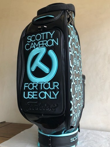 Scotty Cameron CT Black/Tiffany Wallpaper Dog Limited Tour Golf Staff Bag