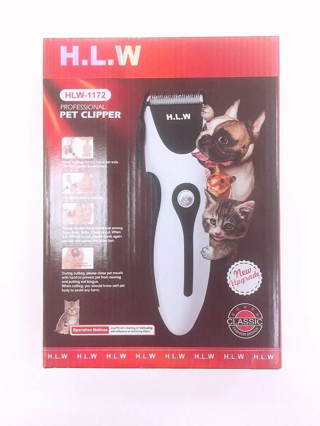 Rasoio Tosatrice Taglia Peli Animali Domestici HLW-1172 Cani Gatti linq