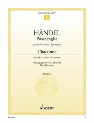 Passacaglia G minor / Chaconne D minor piano George Frideric Hand