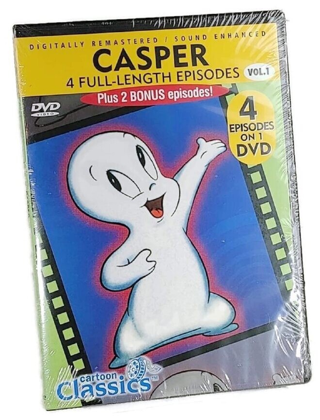 Casper, Vol. 1: 4 Full-Length Episodes   (DVD) & Artwork only NO CASE Excellent