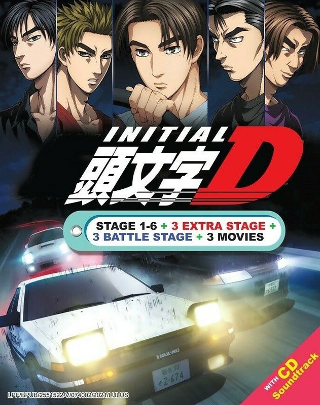Dvd Initial D Stage 1-6+3 Extra Stage+3 Battle Stage+3 Movies Bonus Cd Eng Dub