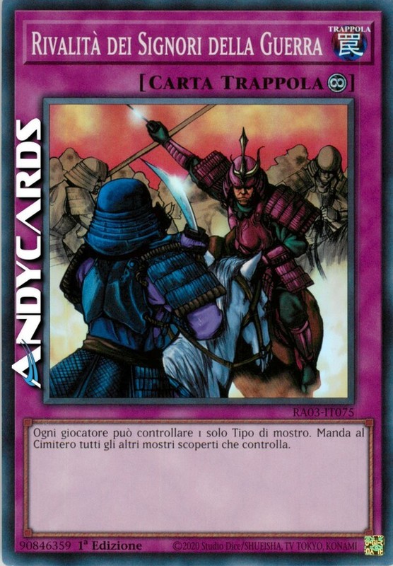 RivalitÃ Dei Signori Della Guerra (Rivalry Of Warlords) Super R Ra03 It075 â¢ 1ed