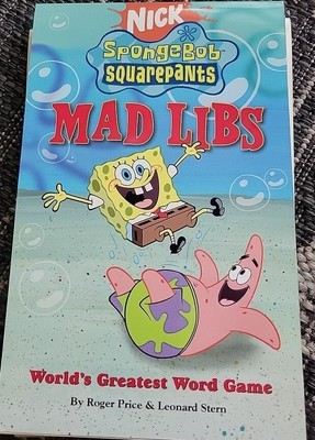 SpongeBob SquarePants Mad Libs by Roger Price, Leonard Stern NEW No Writing
