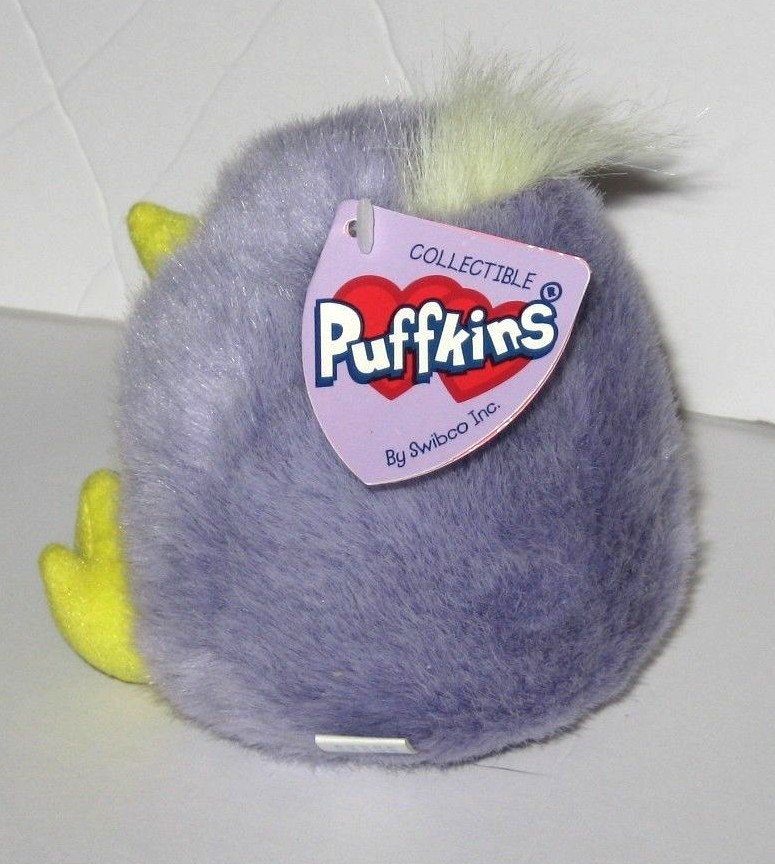 Puffkins Swibco Chickity Purple Baby Duck Chick Vintage 1994 MJC Plush 4