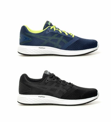 Asics - Zapatillas running Patriot 10 Hombre/chico Negro Azul Tela Sintético