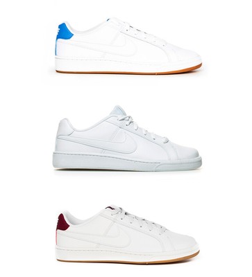 Nike - Zapatillas Court Royale Hombre/chico Blanco Tela Sintético Piel Plano