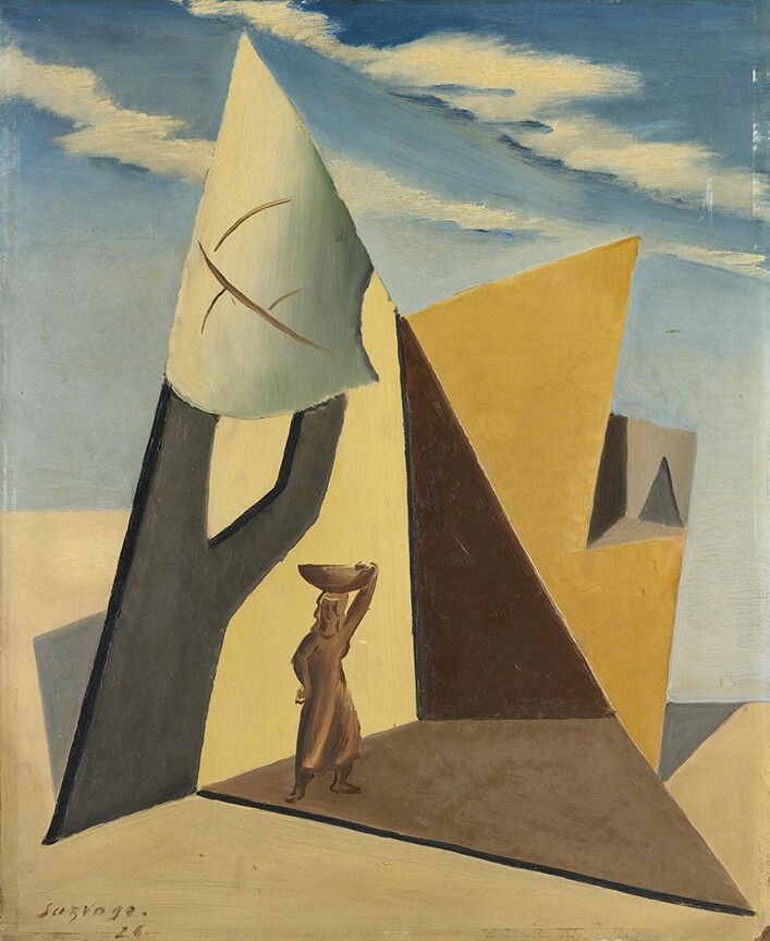 Leopold Survage : Surrealist Landscape : 1926 : Archival