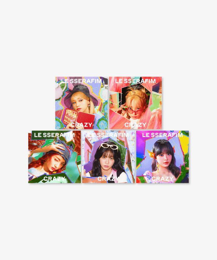 アイドル LE SSERAFIM CRAZY FLEECE JACKET LE SSERAFIM] CRAZY JP / POPUP Store Benefit Photocard Fleece
