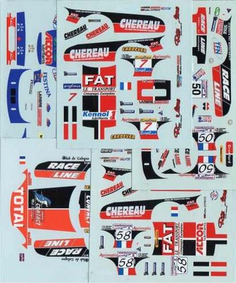 LOT DECALS 1/43 CHRYSLER VIPER GTS-R PART 2 COLORADO DCV009