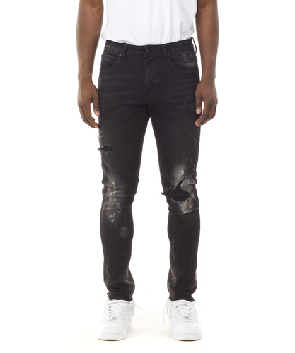 

Черные модные джинсы Smoke Rise Dusty Rip - Repair, Dusty black