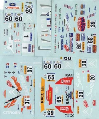 LOT DECALS 1/43 CITROËN SAXO S1600 COLORADO DCV018