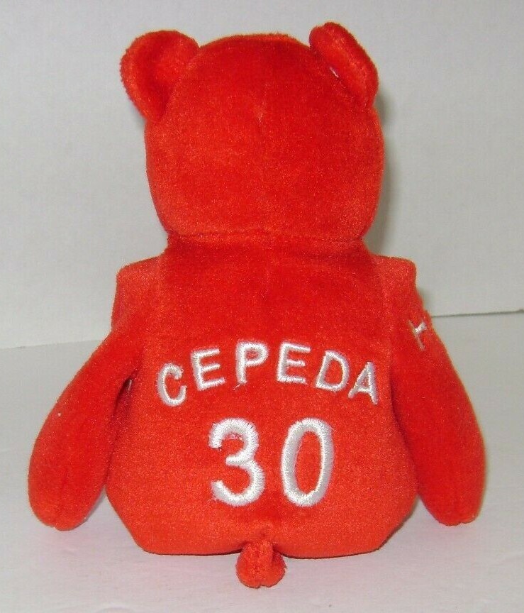 National Baseball Hall of Fame Cepeda Bean Bear 9
