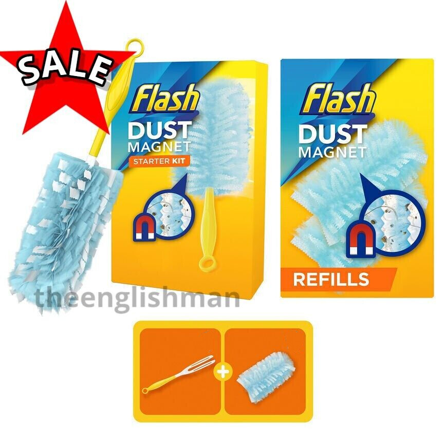 FLASH Dust Magnet Duster STARTER KIT  & REFILLS Bundle - FREE DELIVERY 💖💖💖