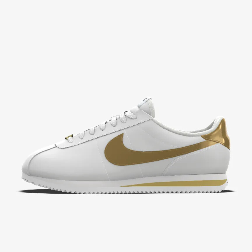Men's Nike Cortez Prm Leather 2024 Metallic Gold Swoosh