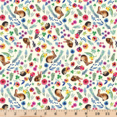 Somebunny To Love Cream Hoppily Ever After DMB2728 Half yard continuous cuts
