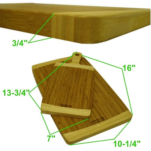 NEW! 2 BAMBOO CUTTING/CHOPPING/DICING/SERVING BOARDS,WOOD KITCHEN BOARD
