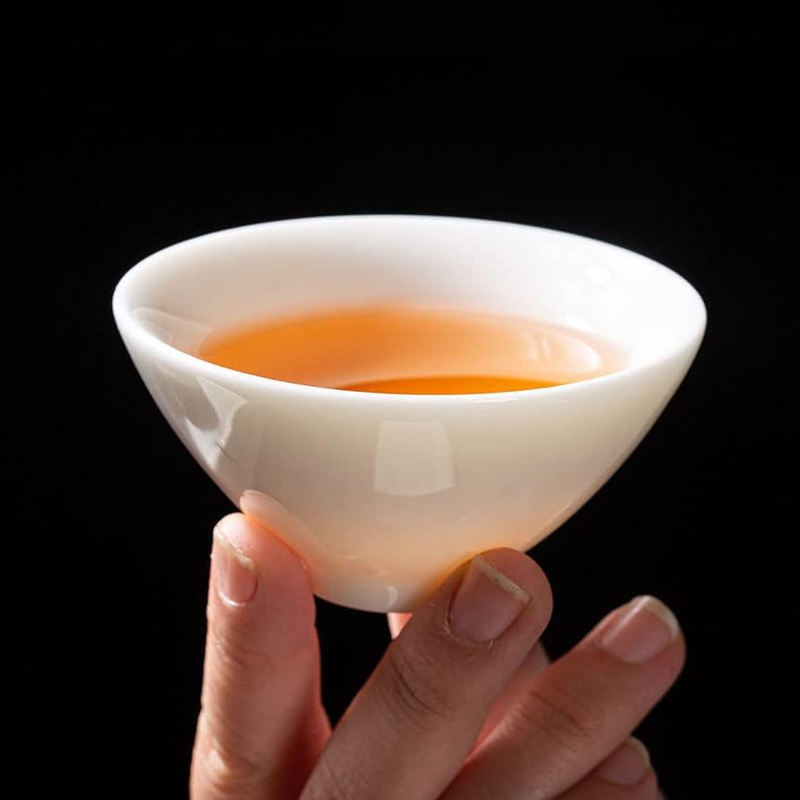 Gaiwan Teacup Chinese Gongfu Tea Set High White Porcelain Ceramic Gift Box