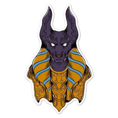 Anubis Egypt Nile Sticker Decal