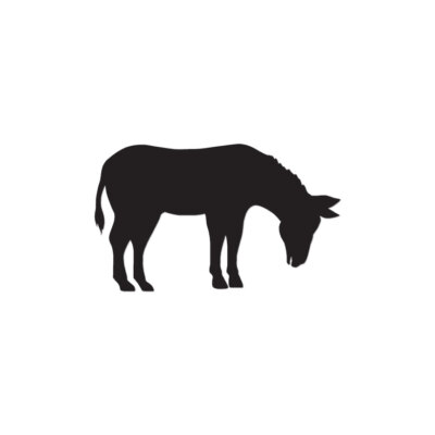 Donkey Mule - Vinyl Decal Sticker - Multiple Colors & Sizes - ebn2808
