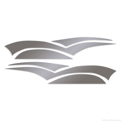 Pinstripe Set Pair - Decal Sticker - Multiple Colors & Sizes - ebn7448