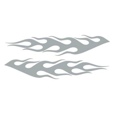 Pair Flames Fire, Vinyl Decal Sticker, Multiple Colors & Sizes #7271