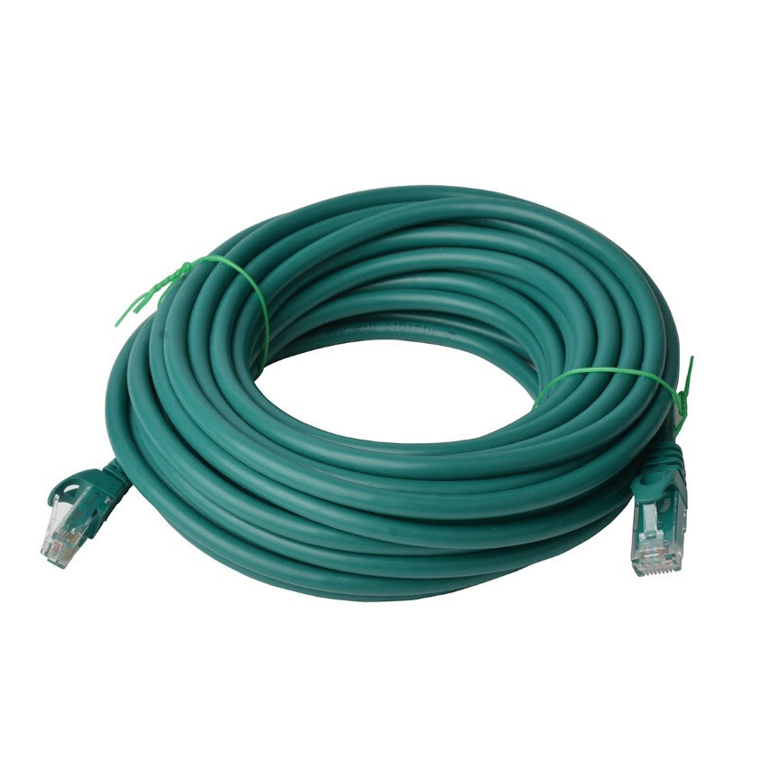 8Ware PL6A-50GRN CAT6A UTP RJ45 Ethernet Cable 50m Patch Cord Snagless - Green