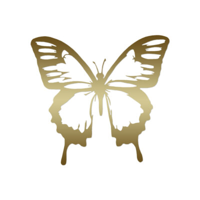 Butterfly Monarch - Vinyl Decal Sticker - Multiple Color & Sizes - ebn130