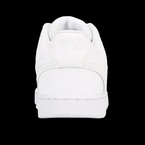 Mens White Leather Nike Court Vision Low Tennis Shoes