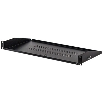 Cantilever Server Shelf Vented Shelves Rack Mount 19'' 1U Black 8'' (210mm) deep
