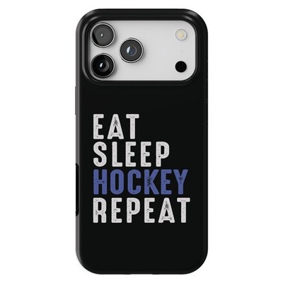 iPhone 18 / 17 MagSafe Tough Matte Case - Eat Sleep Hockey Repeat