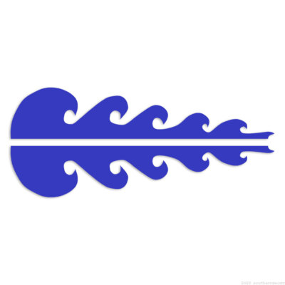Pinstripe Waves - Decal Sticker - Multiple Colors & Sizes - ebn7446