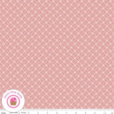 Riley Blake COOKBOOK 11765C Pink FLORAL Quilt Fabric LORI HOLT 30's VINTAGE