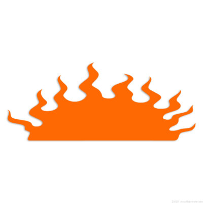 Flames Fire Sun - Decal Sticker - Multiple Colors & Sizes - ebn7299