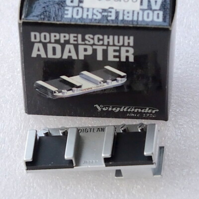 Voigtlander Double Shoe Adapter #33197 for Leica M3 M2 IIIg IIIf Nikon S2 S3 SP