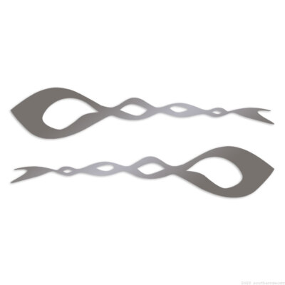 Pinstripe Pair Set - Decal Sticker - Multiple Colors & Sizes - ebn7431