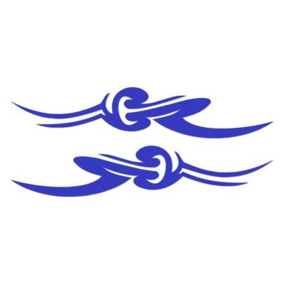 Pair Set Tribal Pinstripes, Vinyl Decal Sticker, Multiple Colors & Sizes #7487