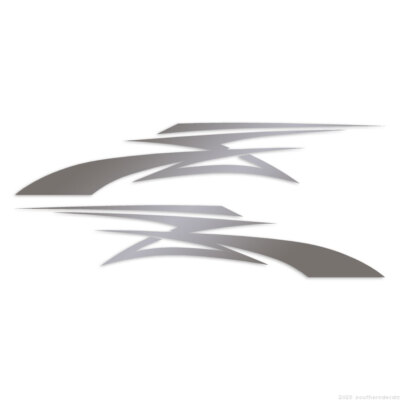 Pair Set Tribal Pinstripes - Decal Sticker - Multiple Colors & Sizes - ebn7489